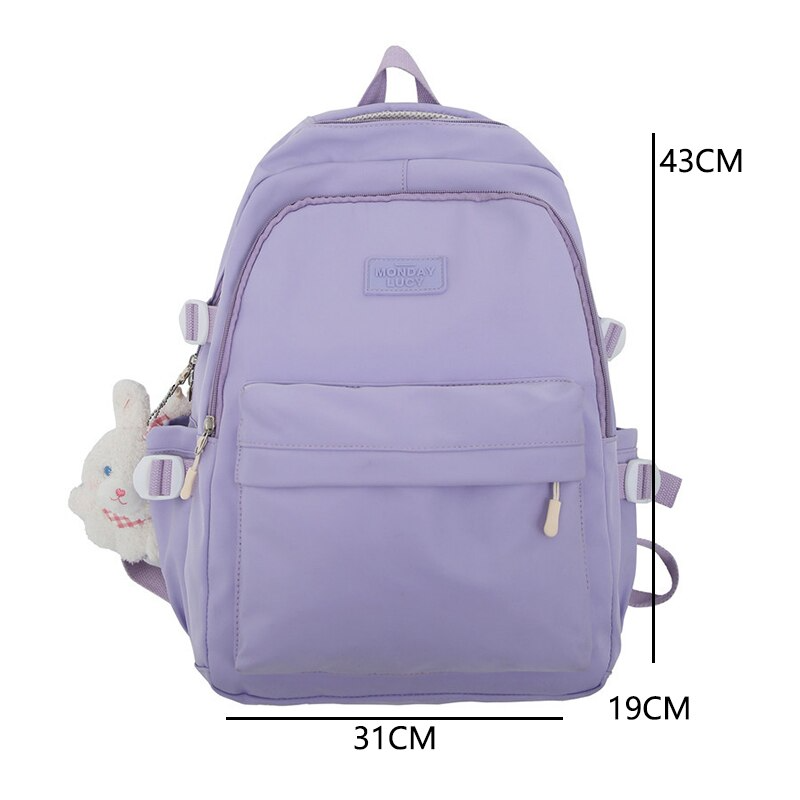 Kylethomasw Large Capacity Women Backpack New Mori College Couple School Backpacks Retro Simple 15.6inch School Bags for Teenage Girls