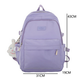 Kylethomasw Large Capacity Women Backpack New Mori College Couple School Backpacks Retro Simple 15.6inch School Bags for Teenage Girls