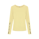 Kylethomasw Y2k White Hollow Out T-shirts for Women Long Sleeve Slim Tops with Bow Coquette Sexy Girl O-neck Aesthetic Clothes Chic