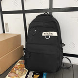 Kylethomasw Women School Backpack for Teen Girls Boys Student Nylon Korean School Bags