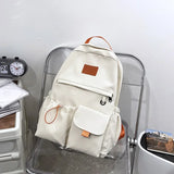 Kylethomasw Middle Student School Bags for Teenager Girls Nylon Backpack Women