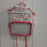 KYLETHOMASW  -  Ita Bag Sweet Transparent Backpacks for Women New Embroidery School Bag 2025 Autumn Display Canvas Rucksack Cute Bolsas Сумка