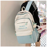 Kylethomasw College Student High School Bags for Girls Teenagers Backpack Women Nylon Campus Casual Bagpack