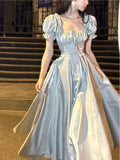 Kylethomasw -  French Elegant Princess Evening Party Dress Women Vintage Romantic Prom Vestidos Korean A-line Graduation Dresses Summer New