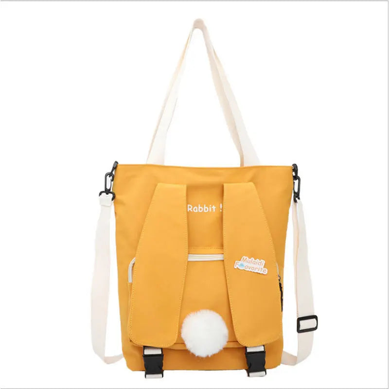 KYLETHOMASW  -  Lovely Japan Style Rabbit Ears Canvas Bag Students Shoulder Bags Messenger Bags bolso mujer