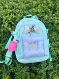 Kylethomasw New Mint Green Y2k Star Bone Decoration Monster Pendant Aesthetic Sweet Girl Backpack Preppy High-capacity School Backpack