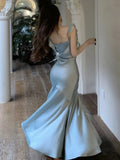 Kylethomasw -  Summer Women's Solid Mermaid Dress Sexy Bodycon Spaghetti Strap Midi Maxi Dresses Lady Elegant Stain Party Square Neck New Robe