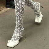 Kylethomasw Ballerinas Women's Shoes High Heels Mules Square Toe Slingback 39 Wedding White Summer Luxury Brand Shoes 2024 Women's Sandals