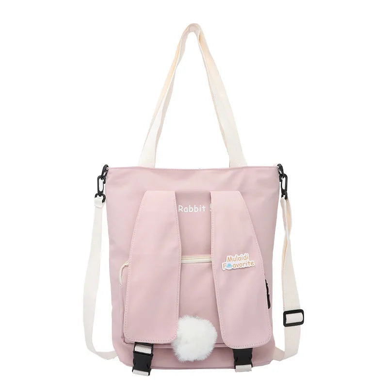 KYLETHOMASW  -  Lovely Japan Style Rabbit Ears Canvas Bag Students Shoulder Bags Messenger Bags bolso mujer