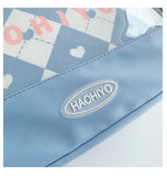 KYLETHOMASW  -  New Trendy Ita Backpacks Teenage Girls Transparent Canvas School Bag High-capacity Print Clear Rucksack  Bolsa Mujer 2025