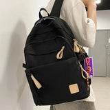 Kylethomasw New Multi-pocket Nylon Backpack Schoolbag For teenage Girls Boys Casual Woman Man Laptop Travel Rucksack High Quality