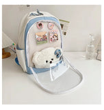 KYLETHOMASW  -  New Trendy Ita Backpacks Teenage Girls Transparent Canvas School Bag High-capacity Print Clear Rucksack  Bolsa Mujer 2025