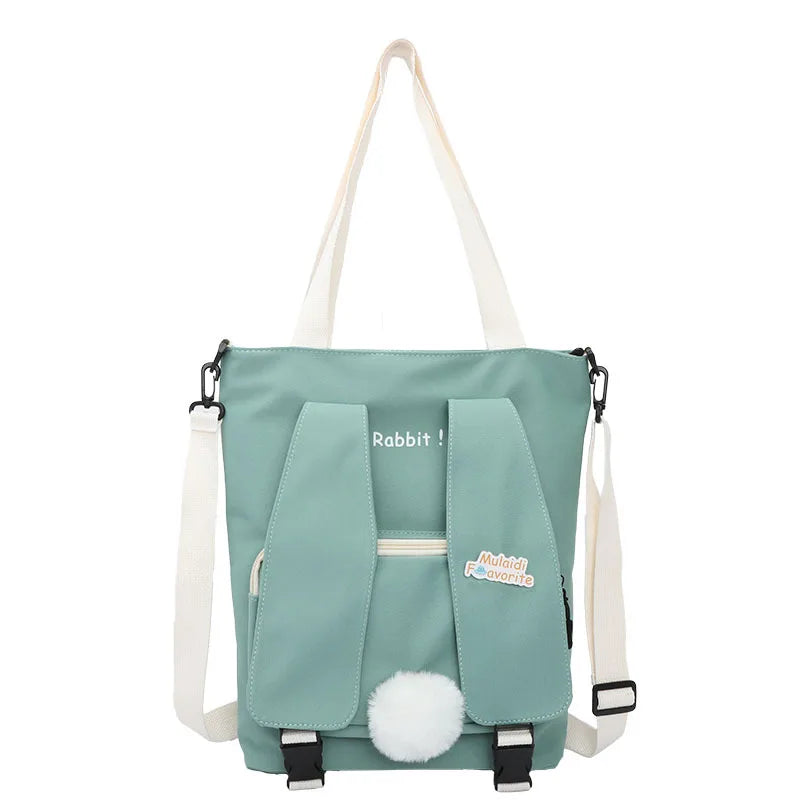 KYLETHOMASW  -  Lovely Japan Style Rabbit Ears Canvas Bag Students Shoulder Bags Messenger Bags bolso mujer