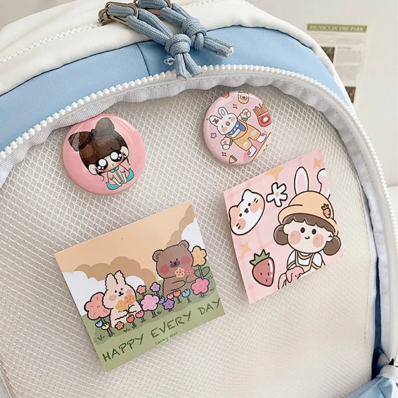 KYLETHOMASW  -  New Trendy Ita Backpacks Teenage Girls Transparent Canvas School Bag High-capacity Print Clear Rucksack  Bolsa Mujer 2025