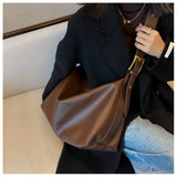 Kylethomasw Zipper Ladies Bags Solid Color Retro Large Bags Ladies Casual Shoulder Bags Fashion Shopping Bags Luxury Designer Ladies Bags