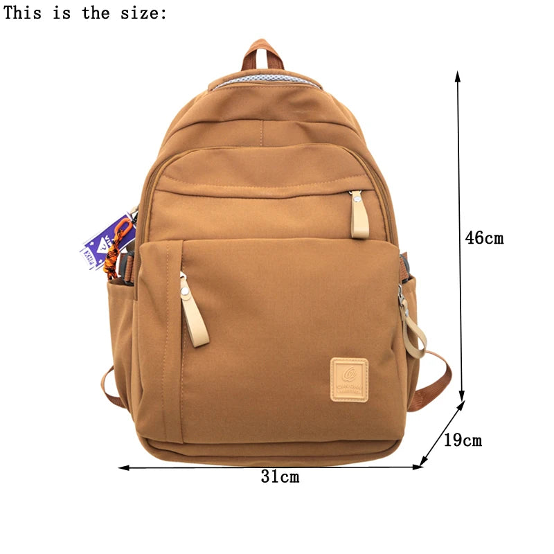 Kylethomasw New Multi-pocket Nylon Backpack Schoolbag For teenage Girls Boys Casual Woman Man Laptop Travel Rucksack High Quality