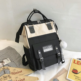 Kylethomasw Backpacks for School Teenagers Girls Cute Ring Bag Designer Travel Laptop Backpack Women Notebook Back Pack Patchwork Bagpack