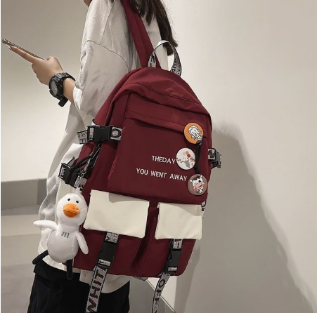 EST New Fashion Women Backpack Laptop Mochila Duck Print School Bag Teenager Girl Bookbag Rucksack Femal Leisure Travel Bagpack