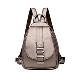 Women Leather Backpacks Vintage Female Shoulder Bag Sac A Dos Travel Ladies Bagpack Mochilas School Bags Girls Preppy Bookbag