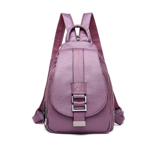 Women Leather Backpacks Vintage Female Shoulder Bag Sac A Dos Travel Ladies Bagpack Mochilas School Bags Girls Preppy Bookbag