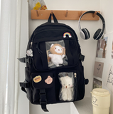 Kylethomasw Large-capacity High School Student Backpack Junior High School Student School Bag Female Korean Version of Girl Backpack