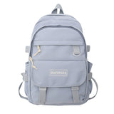 EST New Large Shoulders Girls Student Book Kawaii School Bag Female Casual Travel Bagpack Women Solid Color Mochila Bag Fashion