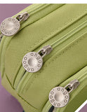 Large capacity canvas pencil case Three-layer solid color pencil bag School supplies storage bag Student stationery bag pen case