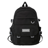 EST New Large Shoulders Girls Student Book Kawaii School Bag Female Casual Travel Bagpack Women Solid Color Mochila Bag Fashion