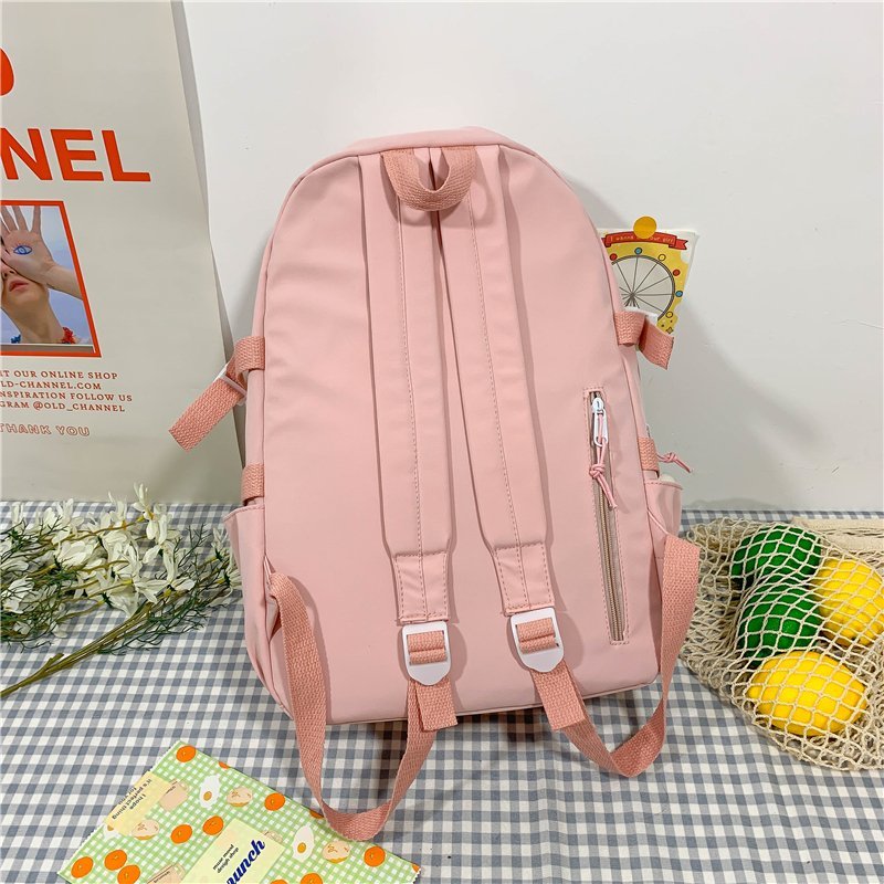 2022  Women Large Capacity Travel Backpack Female Multi-pocket College Waterproof School Bags Transparent Pocket Laptop Backpacks