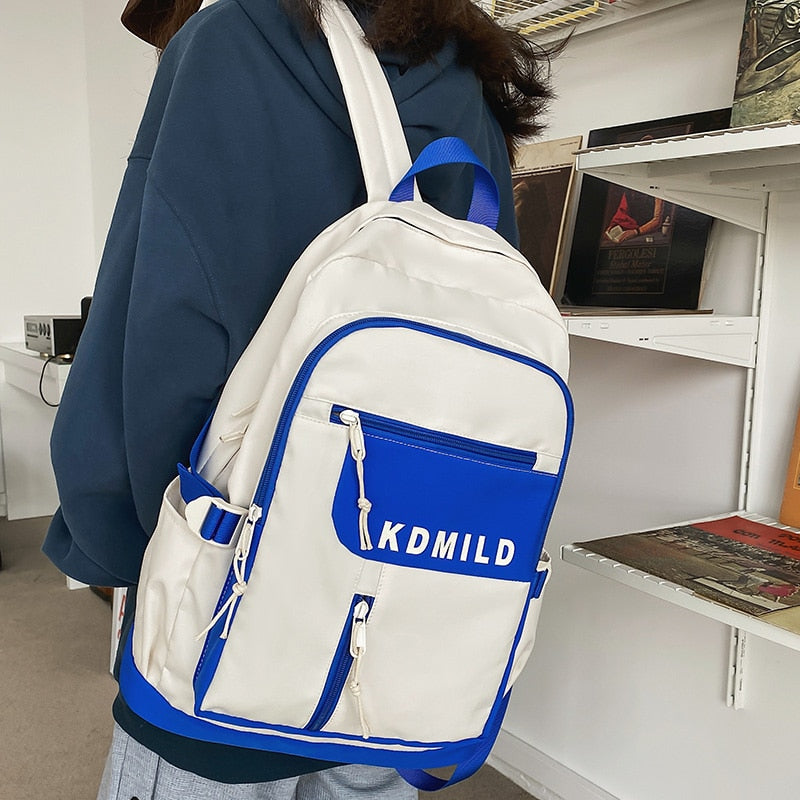 Female Kawaii Backpack Women Laptop Book Bag Fashion Lady Student Cute Nylon Backpack Trendy Girl Cool Travel School Bag College
