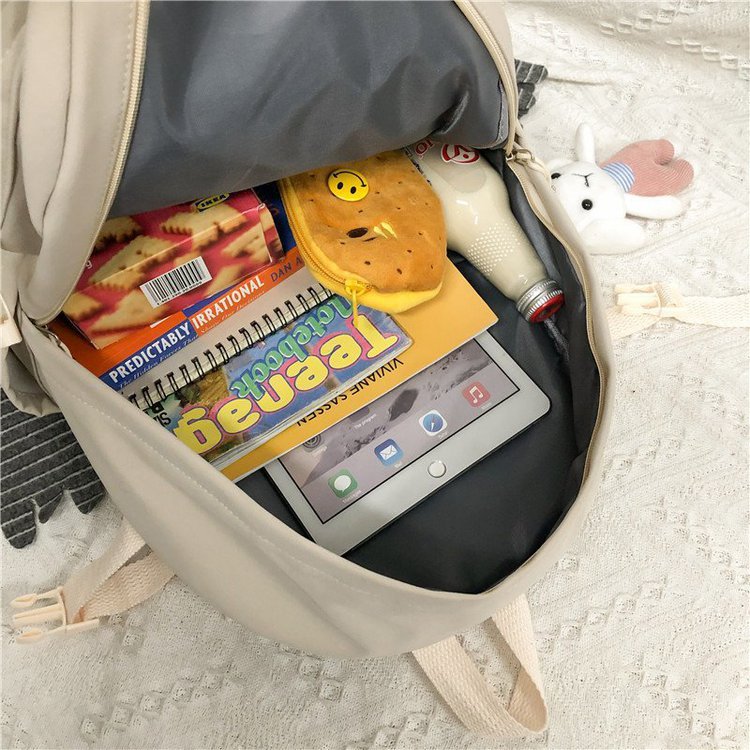 Kylethomasw Japanese Fashion Backpack Women School Bags For Teenage Girls Multipockets Mesh Nylon Backpacks Mochila Feminina Bag Bolsa Mujer