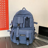 Kylethomasw New fashion simple men's and women's backpacks, students' wild schoolbags, multi-functional men's and women's backpacks