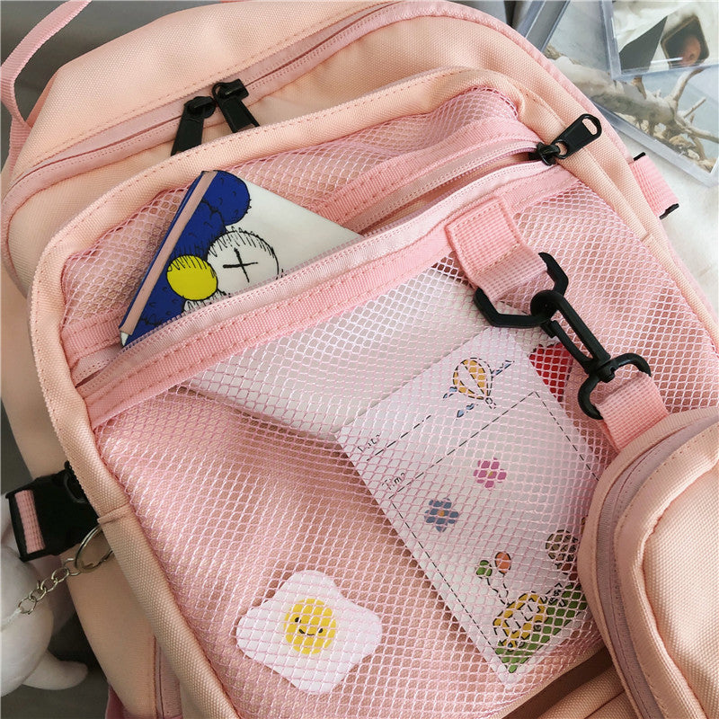 Kylethomasw  Waterproof Oxford Women Backpack Fashion Unisex Net Pocket School Bags For Teenage Bagpack Large Capacity Travel Backpack