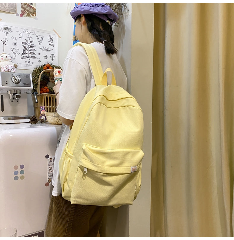 New Waterproof Nylon Women Backpack Female Travel Bag Backpacks Schoolbag for Teenage Girls Solid Color Bookbag Mochila Bookbag