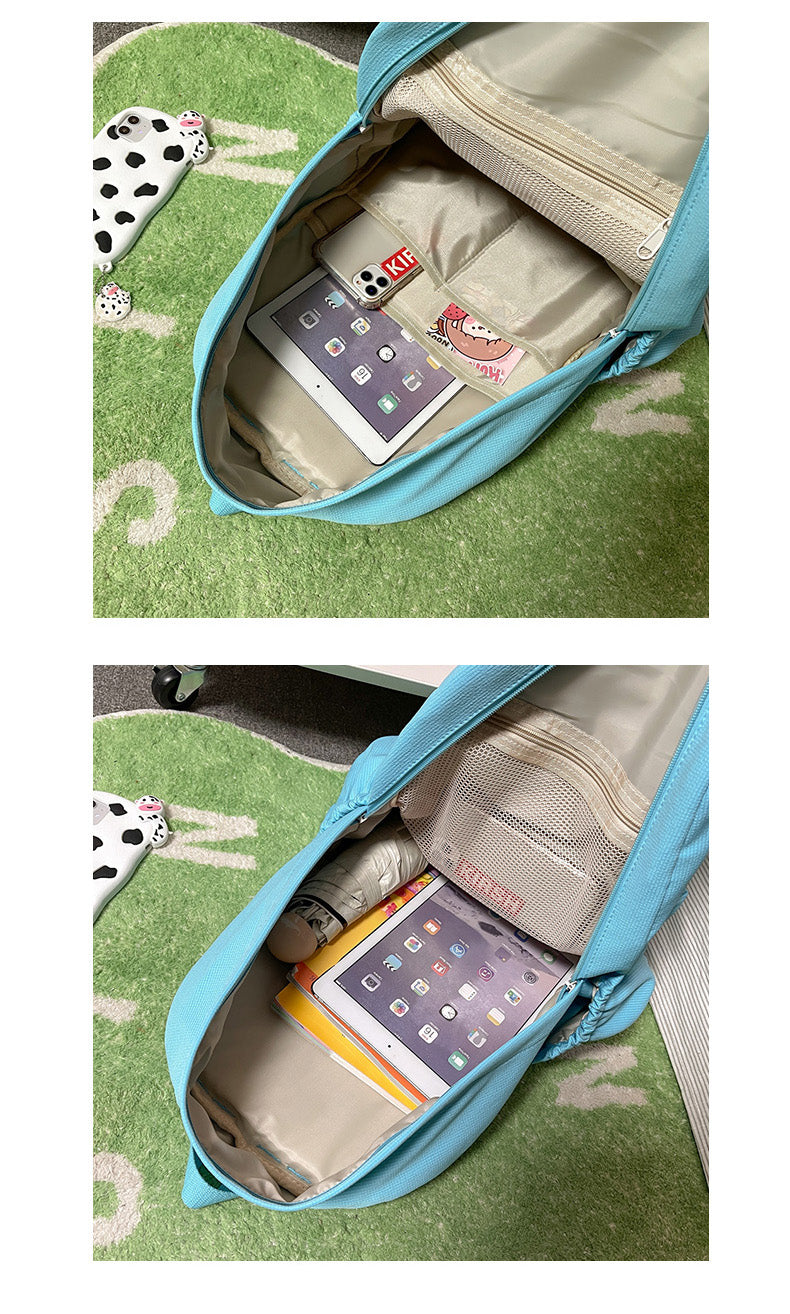 New Waterproof Nylon Women Backpack Female Travel Bag Backpacks Schoolbag for Teenage Girls Solid Color Bookbag Mochila Bookbag