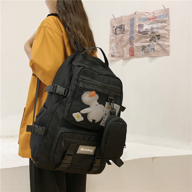 Kylethomasw  Waterproof Oxford Women Backpack Fashion Unisex Net Pocket School Bags For Teenage Bagpack Large Capacity Travel Backpack