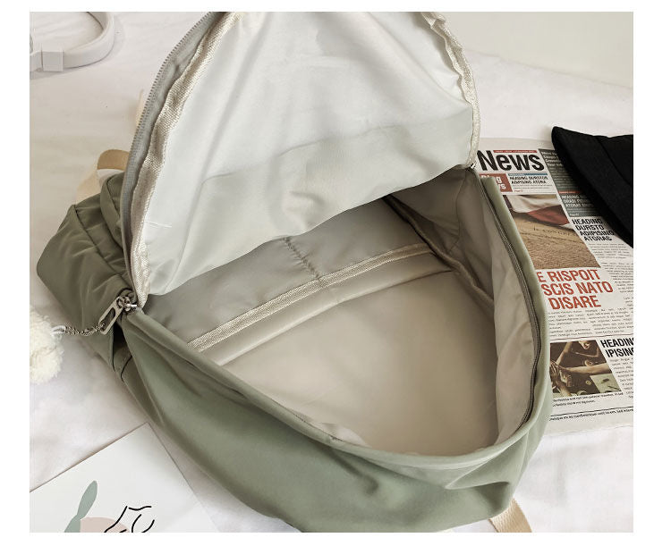 Kylethomasw  Girls School Bags for Teenagers Student Backpack Women Nylon Soft Patchwork Bookbag Teen Panelled Flowers Casual Schoolbag Black