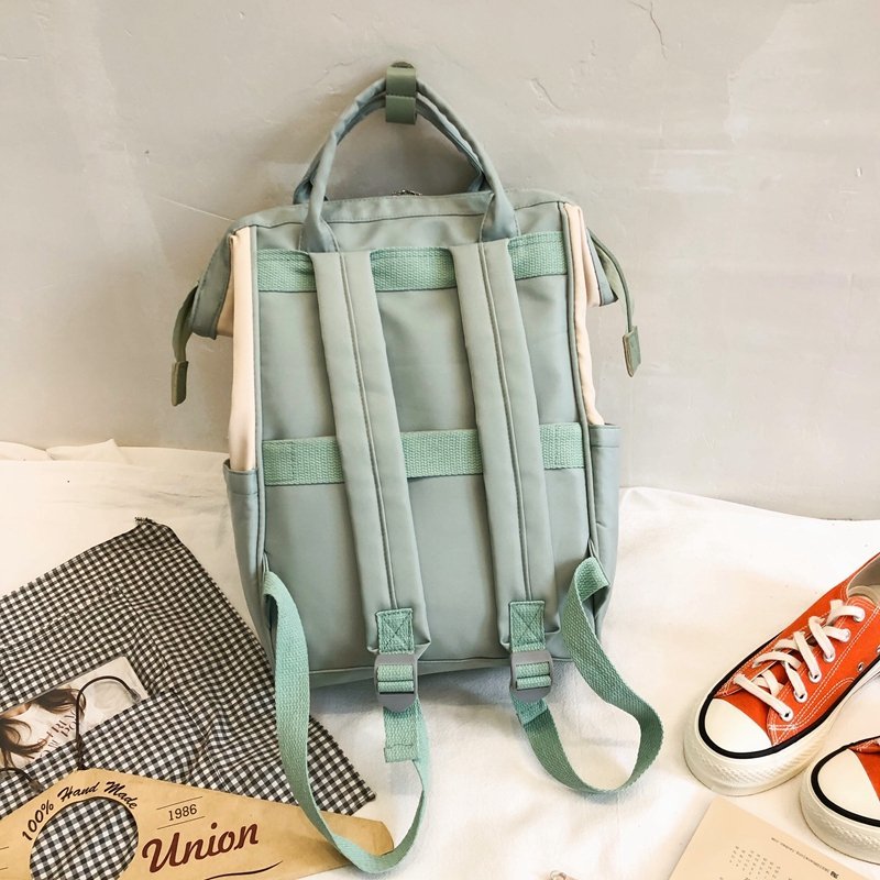 Kylethomasw Backpacks for School Teenagers Girls Cute Ring Bag Designer Travel Laptop Backpack Women Notebook Back Pack Patchwork Bagpack