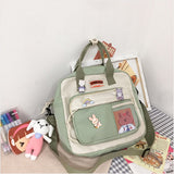 Kylethomasw 3 In 1 Fashion Lady Backpack High Quality Nylon Shoulder Bags for Women School Teenager Girls Travel Backpacks Cute Mochila