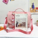 Japanese Fashion Ladies Backpack Double Waterproof Kawaii Women School Bags for Teenager Girls Shoulder Backpacks Cute Bagpack