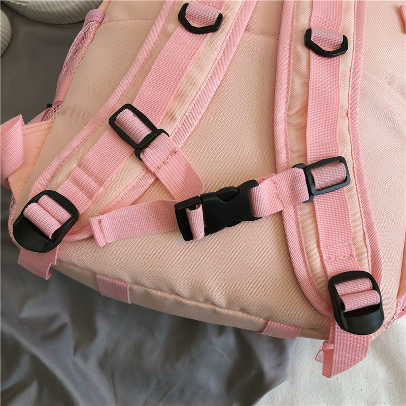 Kylethomasw  Waterproof Oxford Women Backpack Fashion Unisex Net Pocket School Bags For Teenage Bagpack Large Capacity Travel Backpack