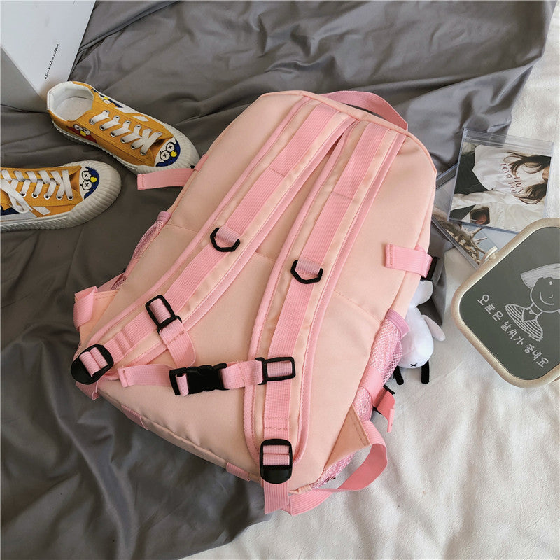 Kylethomasw  Waterproof Oxford Women Backpack Fashion Unisex Net Pocket School Bags For Teenage Bagpack Large Capacity Travel Backpack