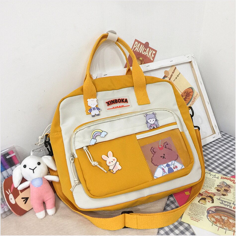 Kylethomasw 3 In 1 Fashion Lady Backpack High Quality Nylon Shoulder Bags for Women School Teenager Girls Travel Backpacks Cute Mochila