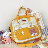 Kylethomasw 3 In 1 Fashion Lady Backpack High Quality Nylon Shoulder Bags for Women School Teenager Girls Travel Backpacks Cute Mochila