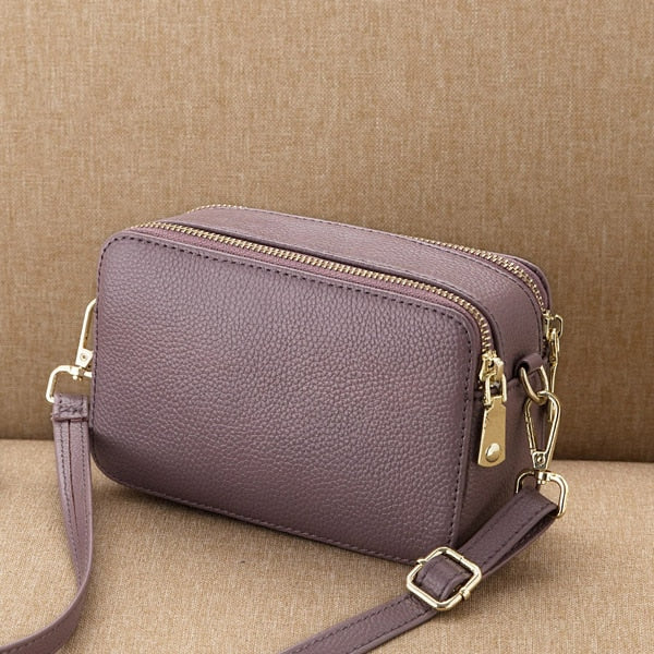 Kylethomasw Genuine Leather Small Ladies Crossbody Bags Female Casual Shoulder Messenger Bags For Women Luxury Handbag Fashion Purse Bag