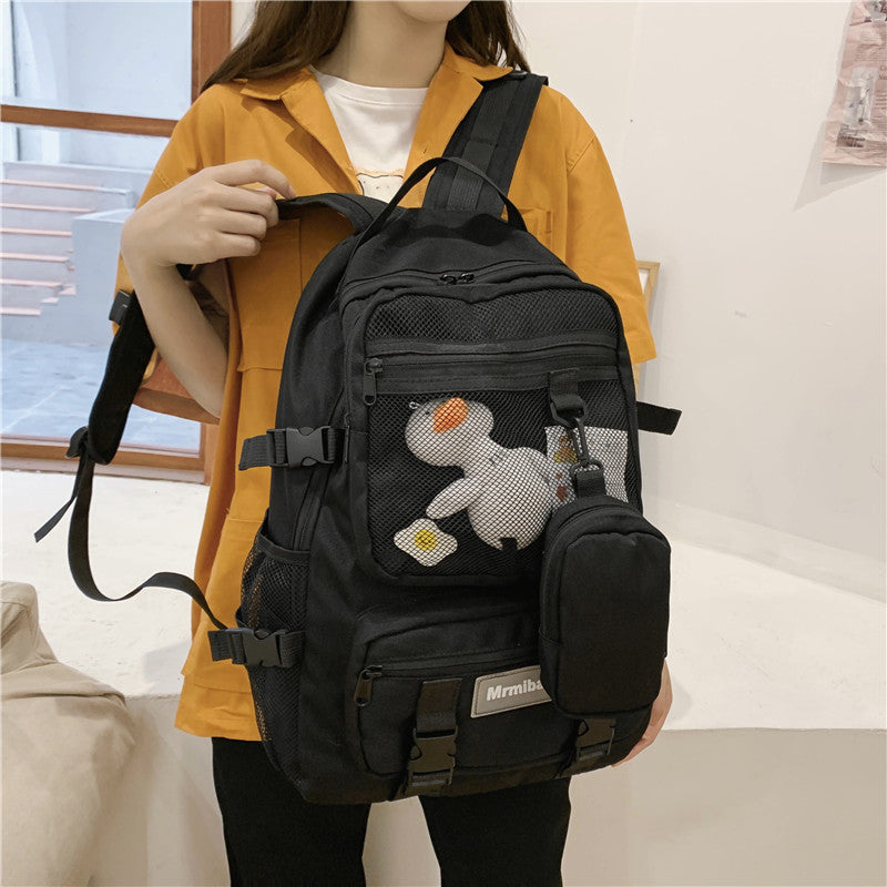 Kylethomasw  Waterproof Oxford Women Backpack Fashion Unisex Net Pocket School Bags For Teenage Bagpack Large Capacity Travel Backpack