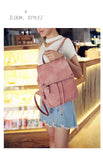 Tilorraine 2022 College women backpack leather soft travel bag fashion ladies backpacks shoulder bag  student school bag