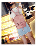 Tilorraine 2022 College women backpack leather soft travel bag fashion ladies backpacks shoulder bag  student school bag