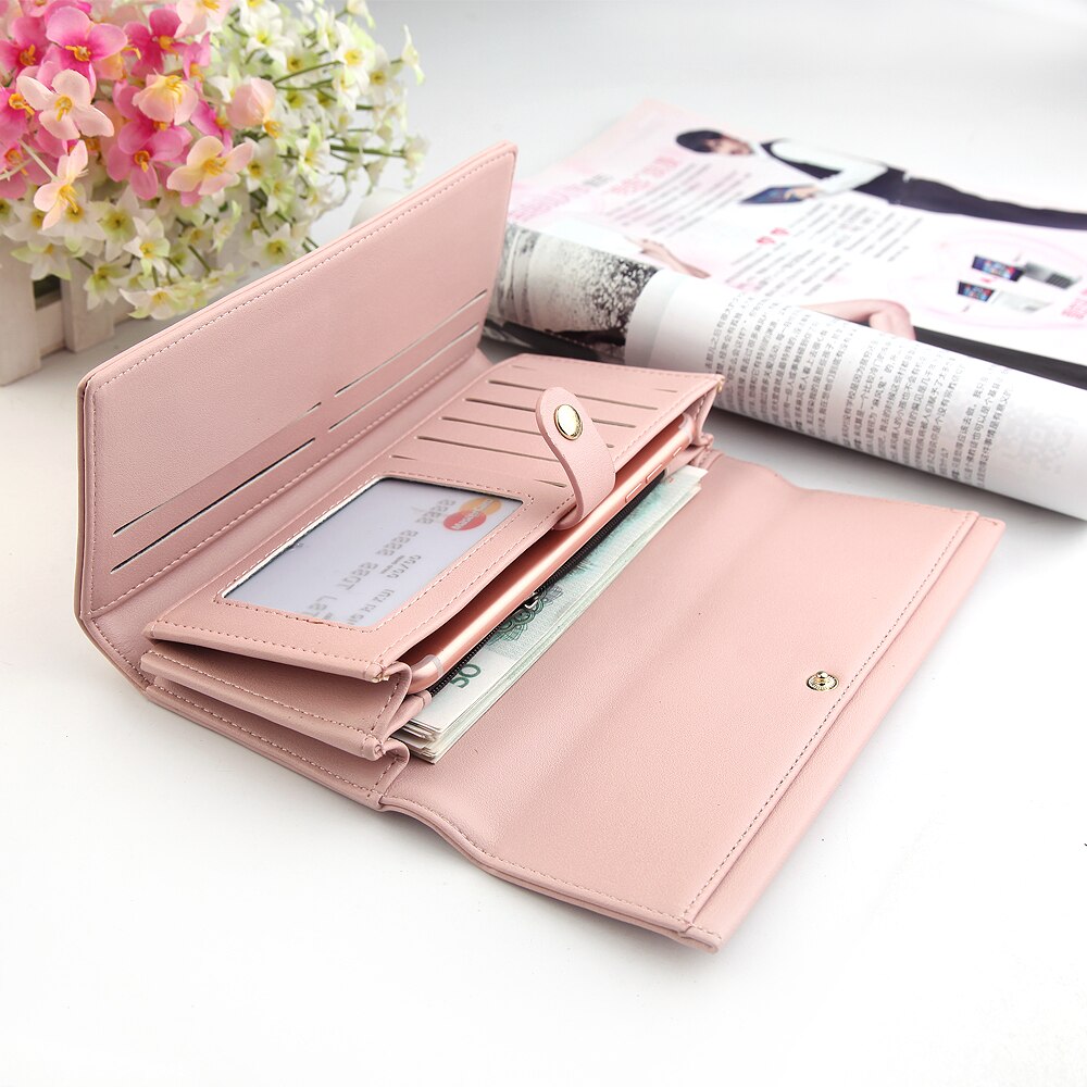 Kylethomasw Women Wallets Brand Design High Quality Leather Wallet Female Hasp Fashion Dollar Price  Long Women Wallets And Purses Ladies