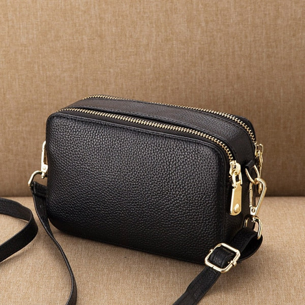 Kylethomasw Genuine Leather Small Ladies Crossbody Bags Female Casual Shoulder Messenger Bags For Women Luxury Handbag Fashion Purse Bag